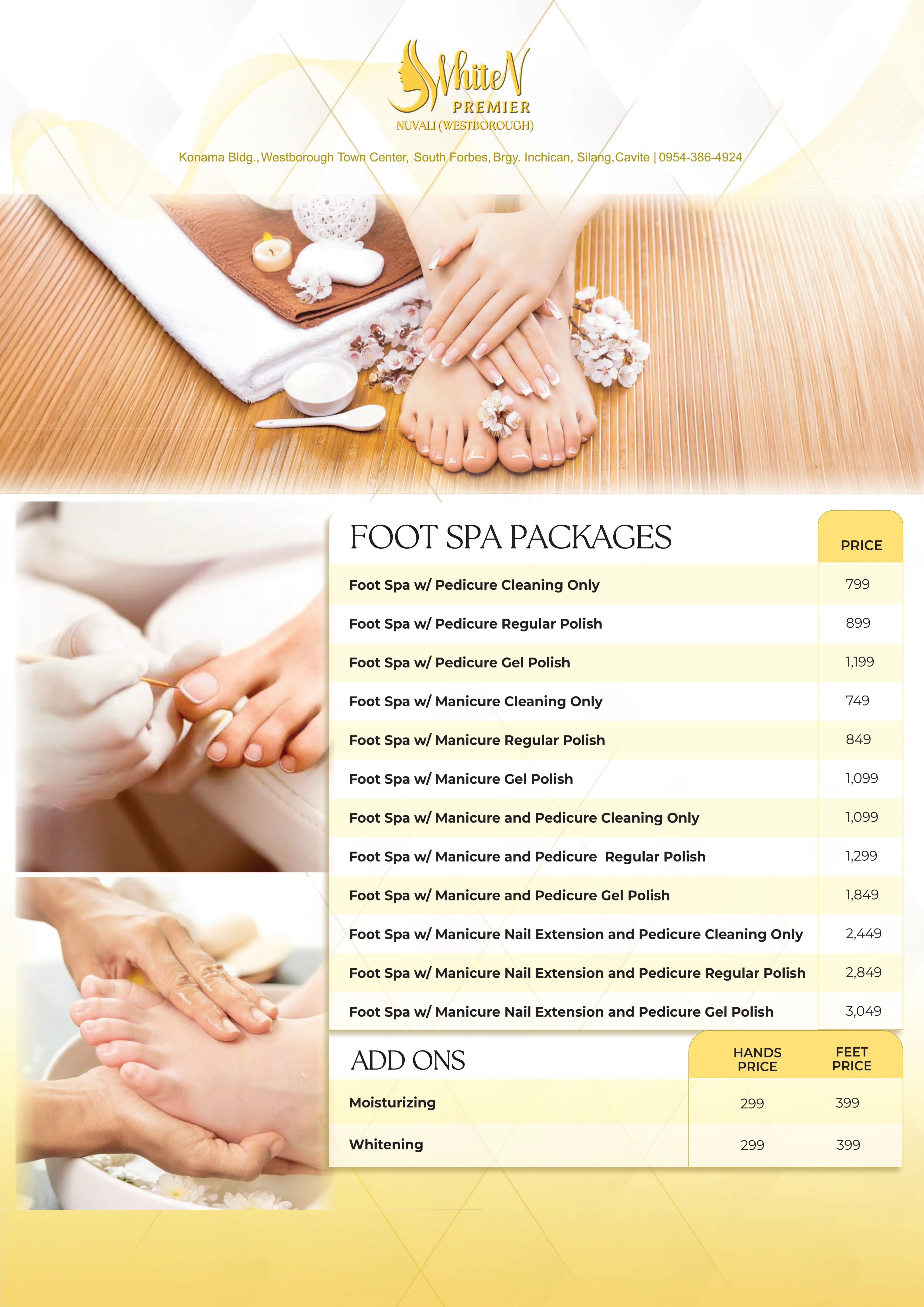 Foot Spa Packages